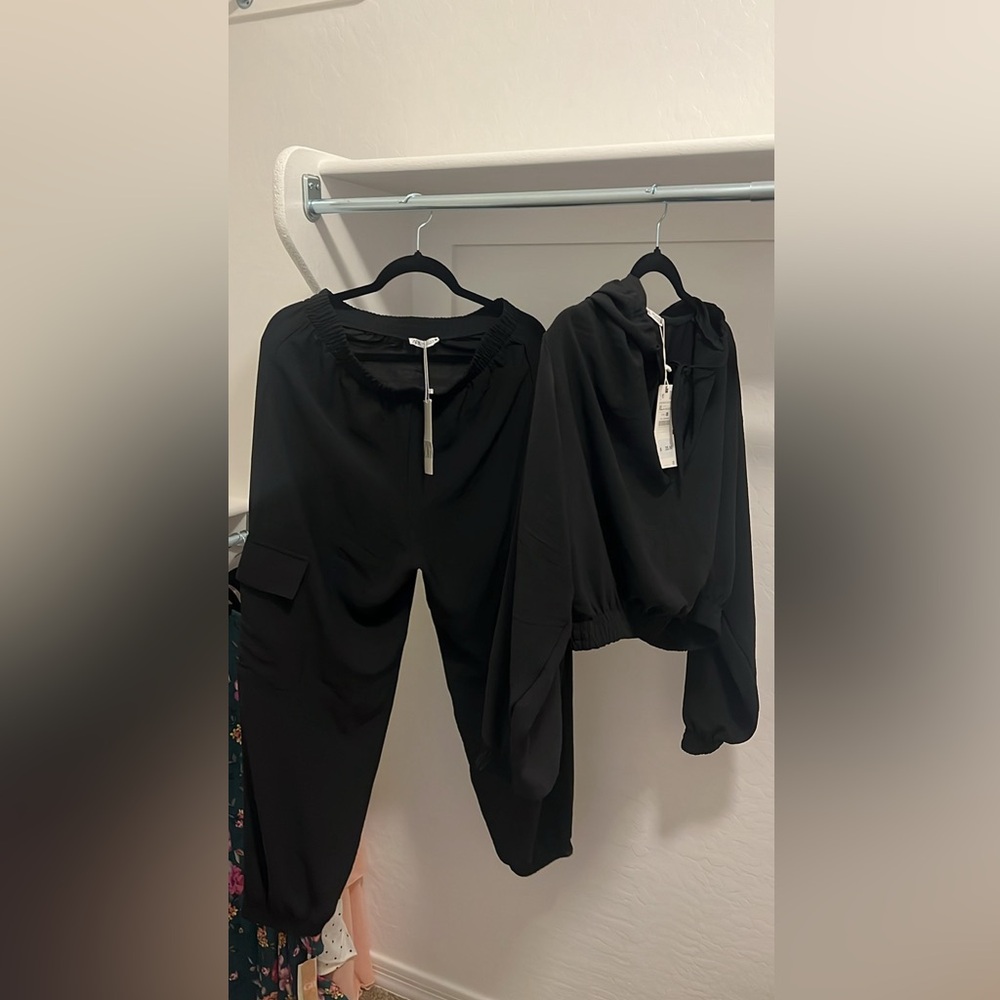 Zara Co ord Set in black